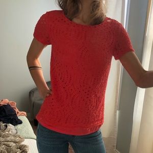 J Crew lace blouse
